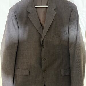 Claiborne Men's Brown Tweed Woven Sport Jacket. Gifted tie and handkerchief!